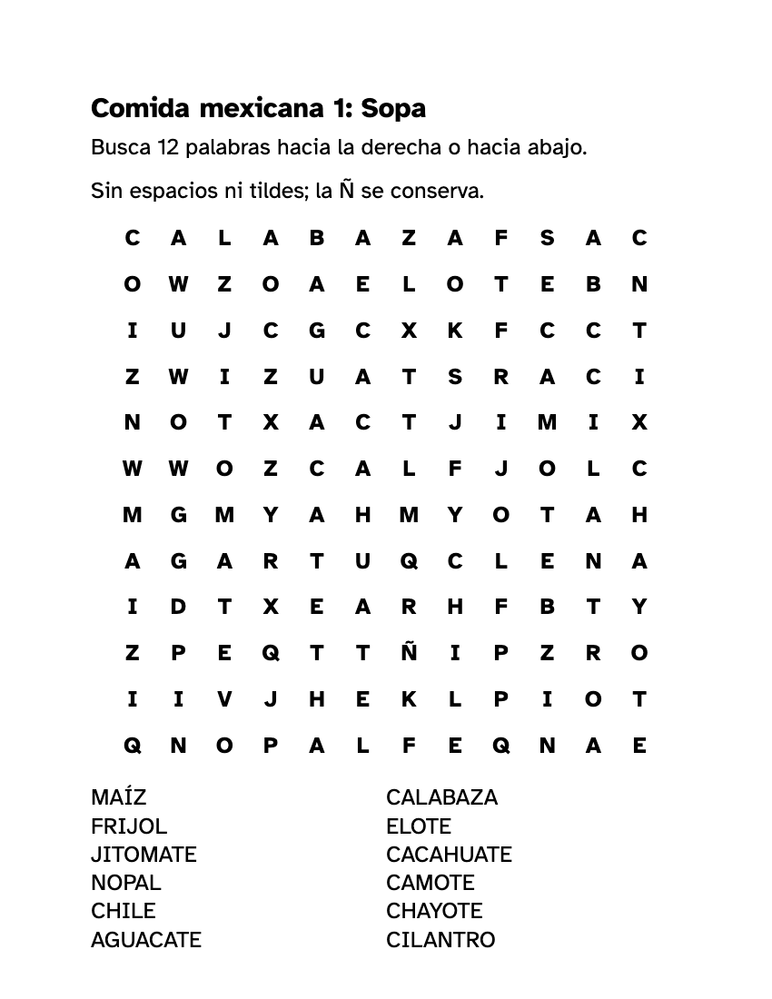 Vista previa: página 1 de 2, letra de 18 puntos, papel Carta (216 × 279 mm)